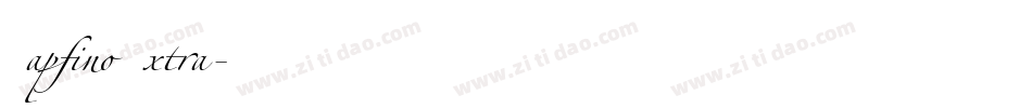 Zapfino Extra字体转换